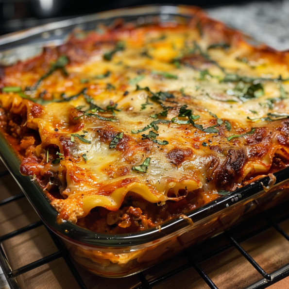 A Smoked Lasagna, ready to enjoy with the family, recipe by Goya Recipes