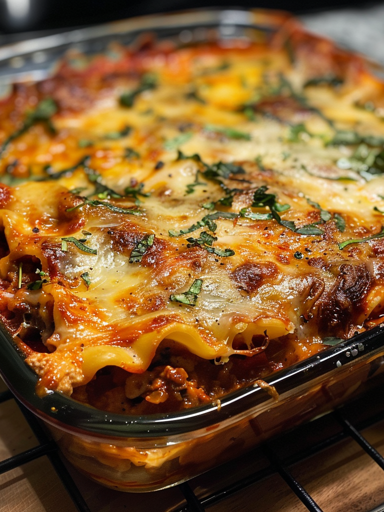 A Smoked Lasagna, ready to enjoy with the family, recipe by Goya Recipes