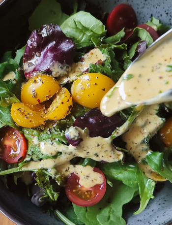 A Creamy Sherry Vinaigrette, to go with your favorite salads, recipe by Goya Recipes.