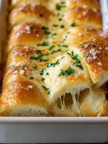 A Hawaiian Roll Garlic Bread, ideal if you want something delicious but easy to prepare, recipe by Goya Recipes.