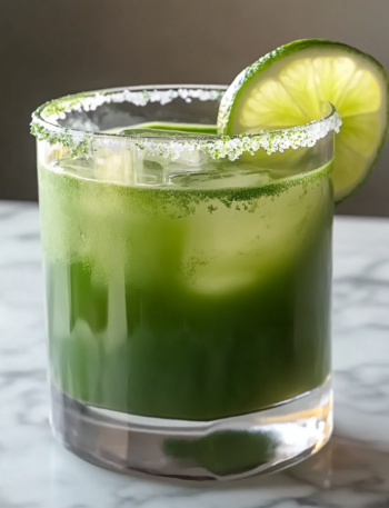 A Matcha Margarita, if you want a different and authentic drink to try, recipe by Goya recipes.