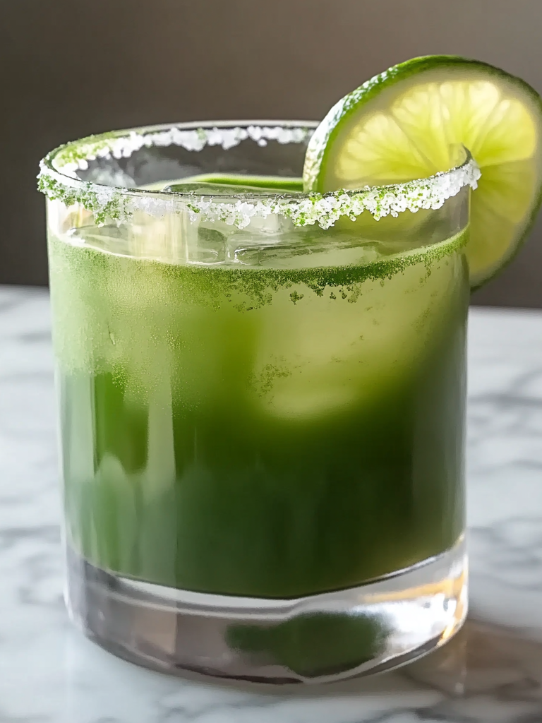 A Matcha Margarita, if you want a different and authentic drink to try, recipe by Goya recipes.