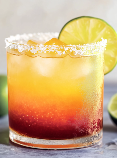 A Sunset Margarita, ideal if you want something easy and different for your day, recipe by Goya Recipe.